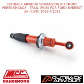 OUTBACK ARMOUR SUSPENSION KIT FRONT TRAIL PAIR FITS FORD EVEREST UA (4WD)15-7/18